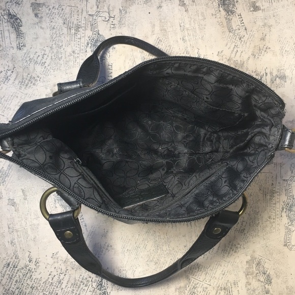 Fossil black leather hand bag - Picture 8 of 10